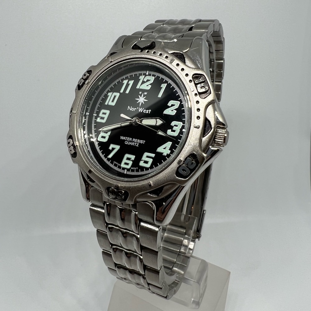 Black/Green Number Nor’West Watch
